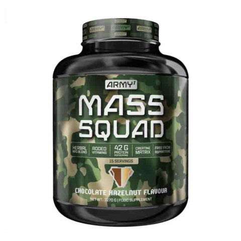 Army1 Mass Squad 4540 gr – gainer na naberanie hmotnosti a kalórií po tréningu, Lagomstore.sk