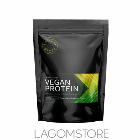 Lagomstore Vegan Protein 500 g – rastlinný proteín z hrachového a ryžového zdroja pre regeneráciu a rast svalov