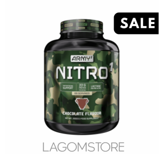 Army1 Nitro – proteín s kreatínom a tráviacimi enzýmami, ideálny na podporu testosterónu