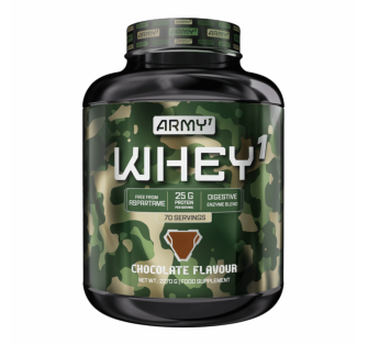 ARMY1 Whey Protein 908 g – proteínový nápoj s vysokým obsahom bielkovín, BCAA a L-glutamínom na ochranu svalov