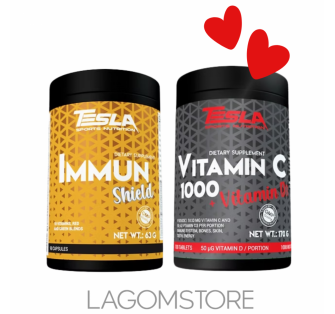 Balíček Tesla Immun Shield + Vitamin C 1000 a D3 – podpora imunity se slevou 30 %