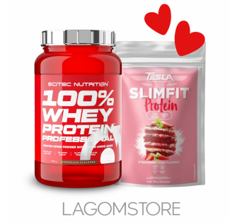 Scitec 100% WHEY PROTEIN PROFESSIONAL 920G + Tesla Slim fit protein 900g